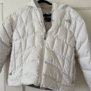Women's The North Face White Puffer Jacket Sz S